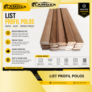 list profil kayu polos