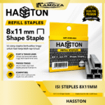 isi staples hasston 8x11 mm 1000 pcs