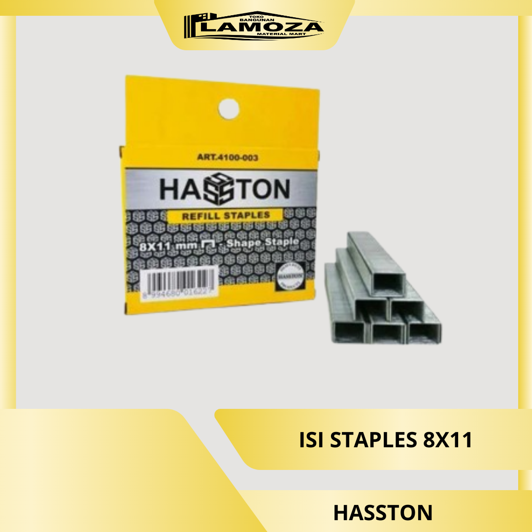 isi staples hasston 8x11 mm 1000 pcs